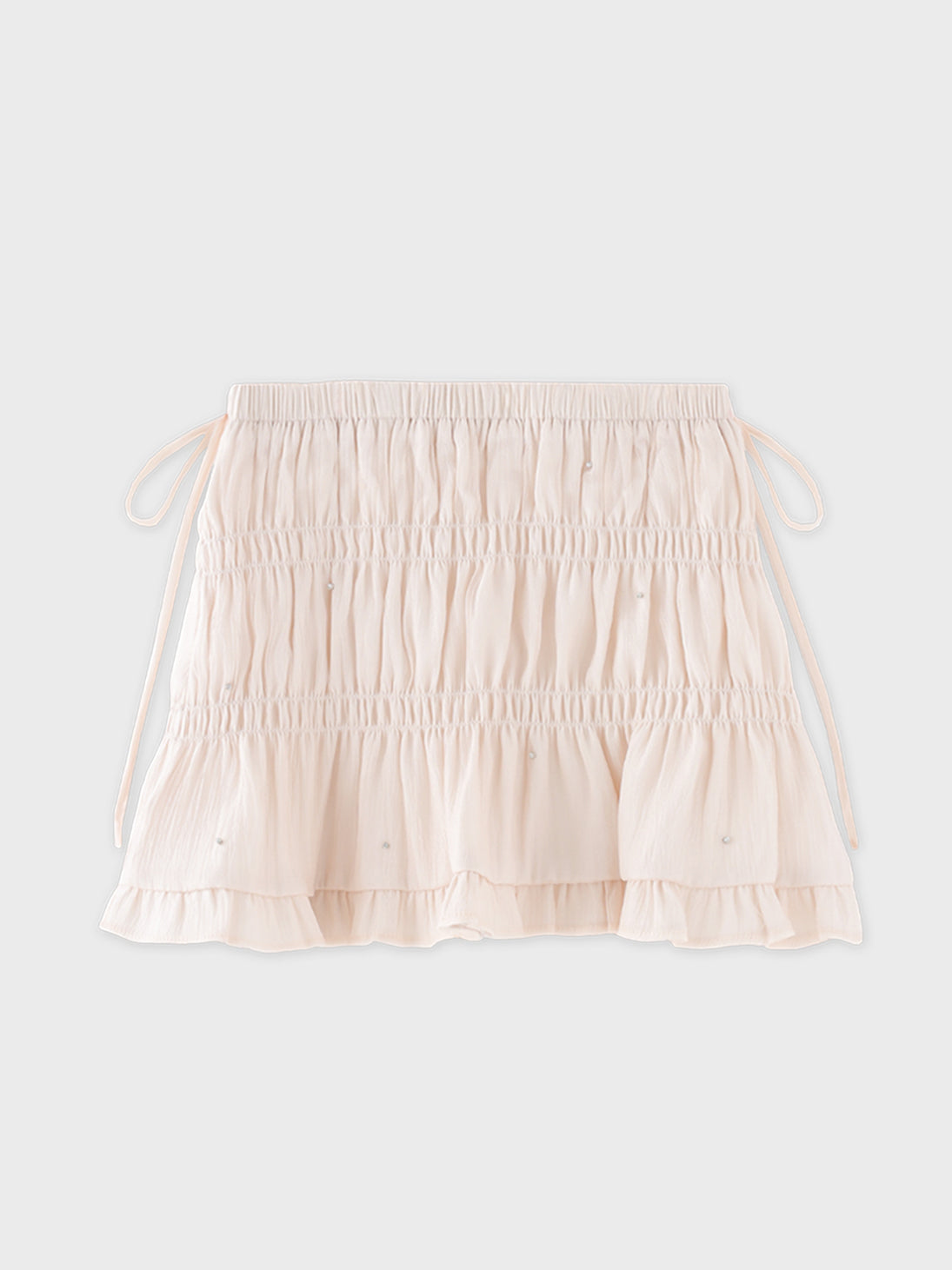 M me eme Puff sleeve shirring tops 新品 XS Puff sleeve shirring cut out tops (eme11030) – M me eme